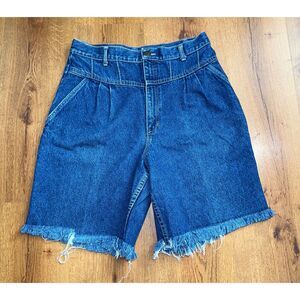 Vintage 70s Women's Denim, Natchez, Cut-off‎ Jean Shorts, Made in USA, High-rise